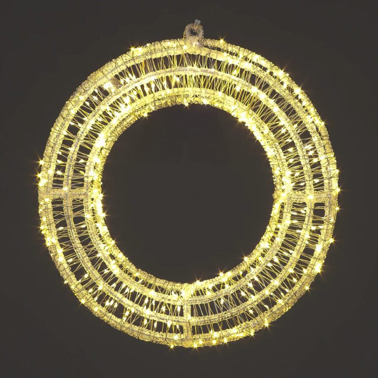 5029936984500 1 SnowTime Light Up Christmas Wreath No Bow 1.jpg